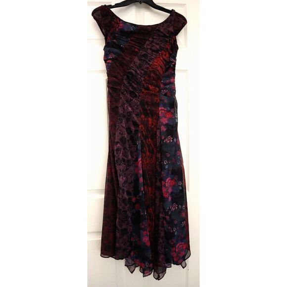 Free People OB1857968 Women's Sz 0 Black Combo Heart To Heart Midi Dress - Picture 1 of 9
